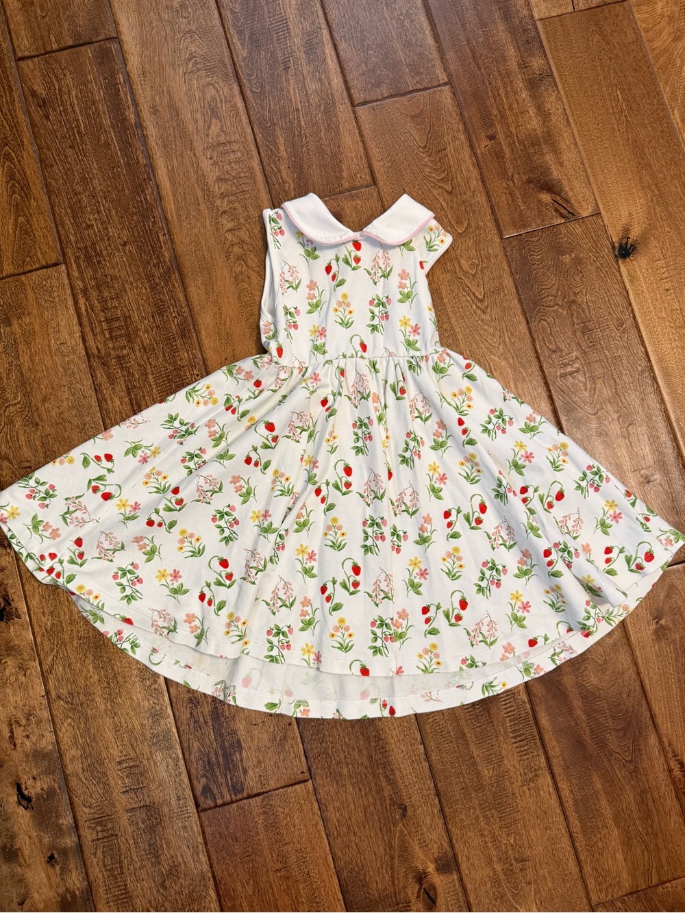 Proper Peony strawberry floral dress size 4t